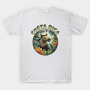 Rainforest Wanderer: Spot Costa Rica's Gentle Tapirs T-Shirt